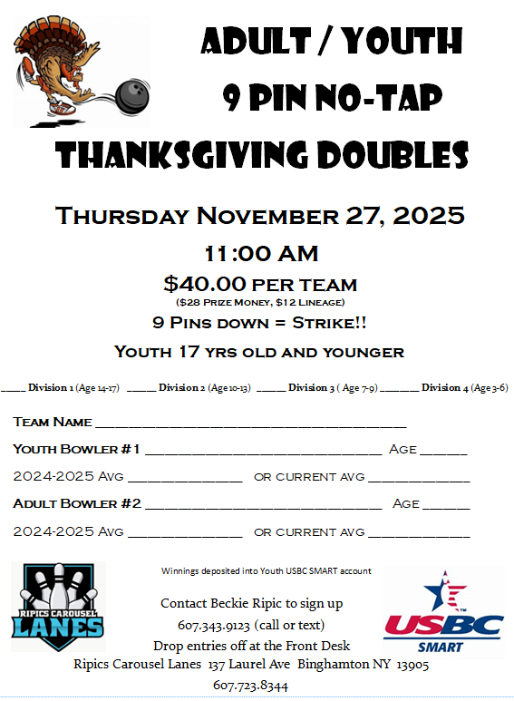adult/youth flyer